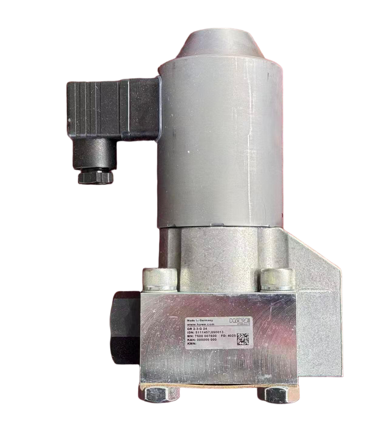 HAWE Electromagnetic Solenoid Valve GR2-3-G24 HAWE Electromagnetic Solenoid Valve GR2-3-G24